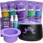 Waxing Wachswärmer Set - Heißwachsgerät für Haarentfernung mit Silikonschale