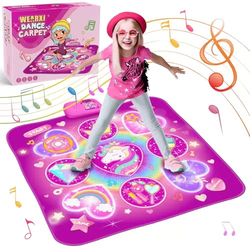 WEARXI Tanzmatte für Kinder ab 3 Jahren – LED, Musik und Herausforderungen