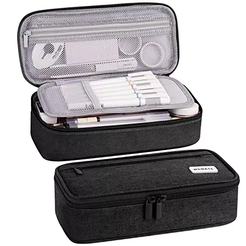 WEMATE Federmäppchen Federtaschen Mäppchen Etui Stifte 5 Fach