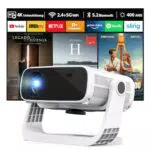 Wielio Smart Beamer 2025 - Android 11, 1080P, 4K, WiFi 6 & Bluetooth 5.2