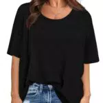 XIEERDUO Oversize Damen T-Shirt – Elegantes, lässiges Oberteil für vielfältige Outfits