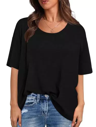 XIEERDUO Oversize Damen T-Shirt – Elegantes, lässiges Oberteil für vielfältige Outfits