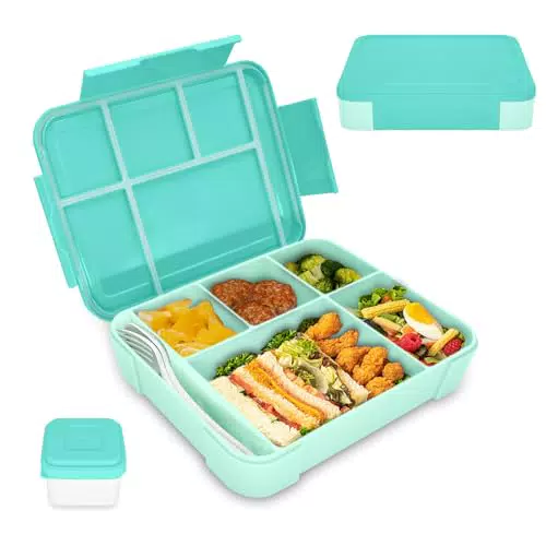 XJIANFU Brotdose Kinder, Auslaufsichere Bento-Box mit Fächern für Jausen