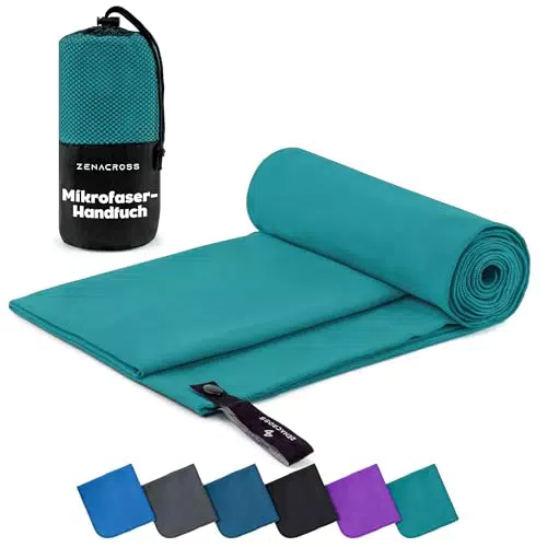 ZENACROSS Mikrofaser Handtuch – Schnelltrocknendes Fitness Handtuch für Sport