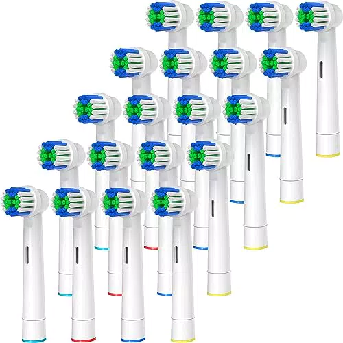 20 Stück Aufsteckbürsten Kompatibel mit Oral B Aufsteckbürsten