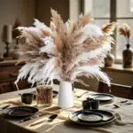 Pampasgras Deko – Ästhetische Vasen im Vintage Landhausstil für Wohnräume