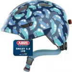 ABUS Kinderhelm Smiley 3.0 - Fahrradhelm mit Licht und tiefer Passform