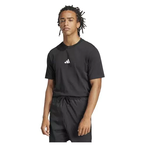 adidas Herren Essentials SMALL Logo Single Jersey Tee