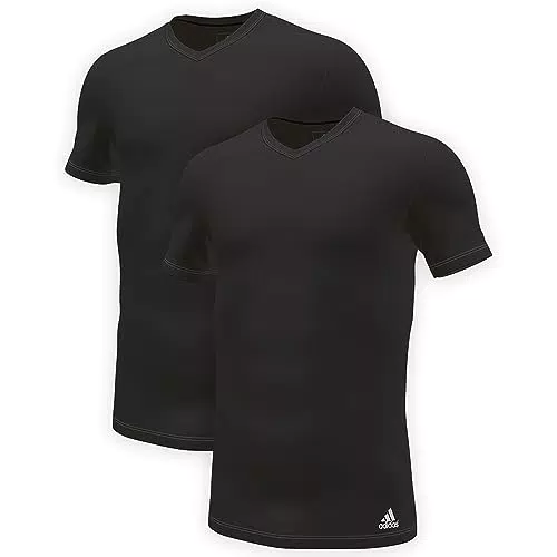 Adidas Herren V-Ausschnitt T-Shirt kurzarm aus hochwertigem Material