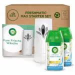 Air Wick Freshmatic Max PURE – Automatisches Raumspray mit Nachfüllern für Frische Wäsche