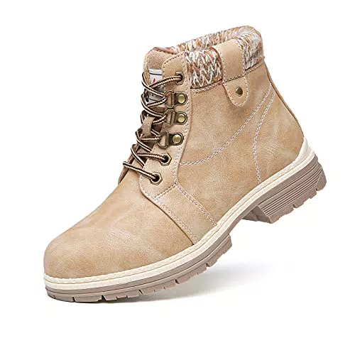 ANJOUFEMME Damen Wanderschuhe wasserdicht für Winter und Outdoor-Aktivitäten
