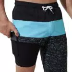Arcweg Badehose Herren - 2 in 1 Badeshorts mit Kompression und Reißverschlusstasche