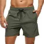 Herren Badehose mit Reißverschlusstasche - Atmungsaktiv & Wasserabweisend