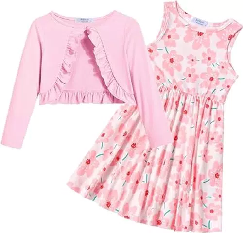Arshiner Festliches ärmelloses Kleid mit Bolero für Mädchen