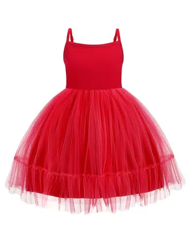 Arshiner Tüllkleid Mädchen Festliches Partykleid mit Rüschen für Kinder