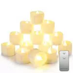 Auemaniliy LED Teelichter mit Fernbedienung für Hochzeitsfeiern und Dekoration