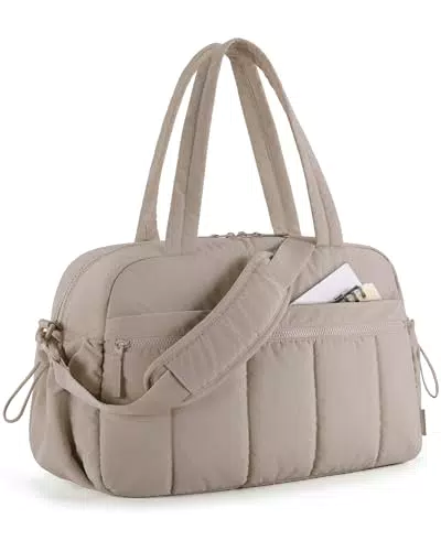BAGSMART Puffer Reisetasche, Wasserabweisende Sporttasche für Fitness und Reisen