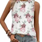 BAISHENGGT Damen Tank Tops Sommer Rundhals Ärmellos Basic T-Shirt