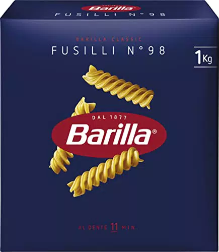 Barilla Fusilli n.98 Hartweizen Pasta - Immer al dente genießen