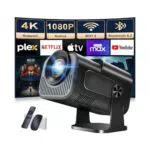 Beamer 4K Projektor mit WiFi 6, Bluetooth 5.2 und 270° Drehfunktion