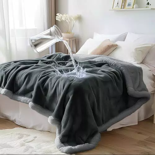 Bedding Aid wasserdichte Sherpa Decke für Haustiere und Menschen – Waschbar und weich