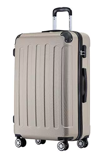BEIBYE Hartschalen-Koffer Trolley Reisekoffer Handgepäck 4 Rollen
