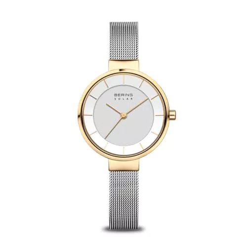 BERING Damen Uhr Quarz - Solar Collection, Edelstahl, Saphirglas 14631-024