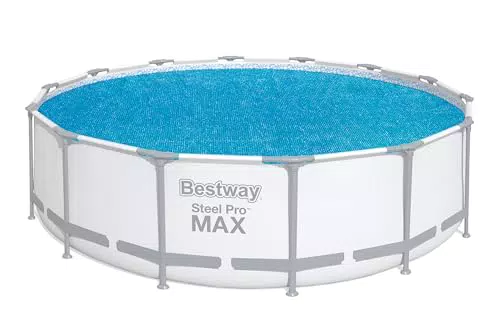 Bestway Solarabdeckplane Ø 417 cm, rund - optimale Poolabdeckung für den Sommer