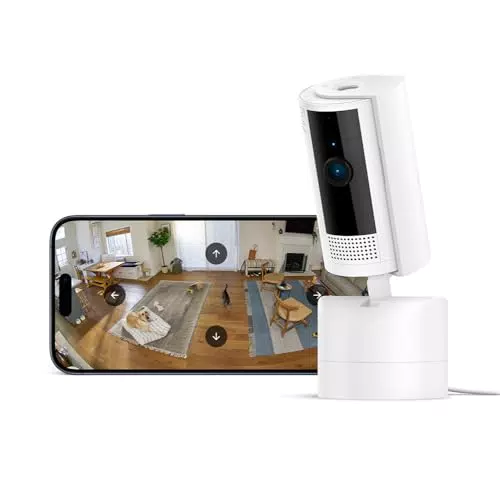 Amazon Bewegliche Ring-Innenkamera – 360° schwenkbar, 169° neigbar, 30 Tage Ring Protect