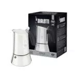 Bialetti - Neue italienische Espressomaschine Venus Induction aus Edelstahl