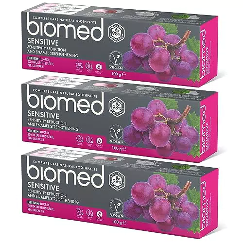 BIOMED Sensitive Zahnpasta – Stärkt Zahnschmelz, reduziert Empfindlichkeit, ohne Fluorid
