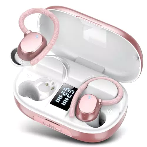 **Sportkopfhörer Bluetooth 5.3 mit ENC Rauschunterdrückung, IPX7 wasserdicht**