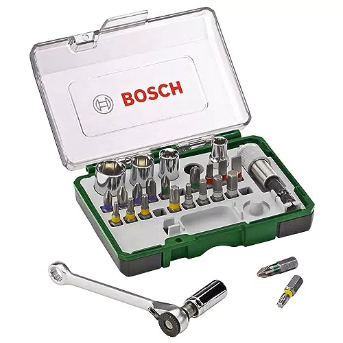 Bosch Schrauberbit und Ratschen-Set mit Zubehör für Bohrschrauber und Schraubendreher