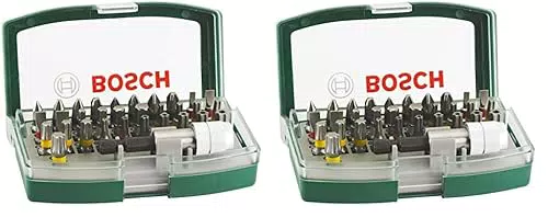 Bosch Schrauberbit-Set mit PH-, PZ-, Hex-, T-, TH- und S-Bits für Bohrschrauber