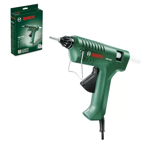 Bosch Klebepistole PKP 18 E mit extralanger Düse und Klebesticks Ultra