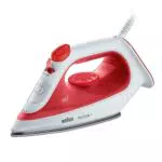 Braun Dampfbügeleisen TexStyle 1 SI1019RD mit Antihaftbeschichteter Sohle und 1900 Watt