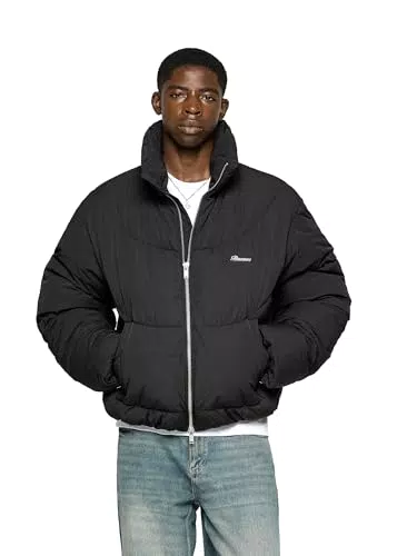 Burocs Matte Puffer Jacket für Herren mit 2-Wege Reißverschluss und Innentasche