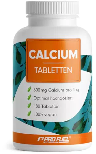 Calcium Tabletten – Hochdosiert mit 800 mg für gesunde Knochen und Zähne