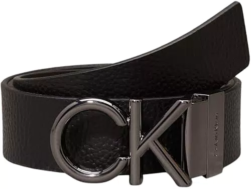 Calvin Klein ADJ/REV CK METAL BOMBE Gürtel Herren verstellbar und umkehrbar