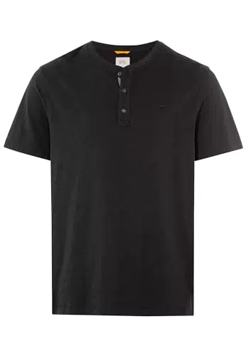 Camel Active Herren Henleyshirt aus Baumwolle – Stilvolles Kurzarmshirt