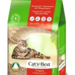 Cat's Best Original Katzenstreu, 100 % pflanzliche Katzen Klumpstreu mit maximaler Saugkraft bekämpft Gerüche natürlich aktiv