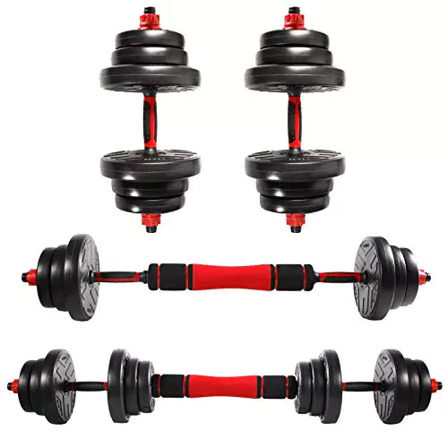 Hanteln Set von CCLIFE - Verstellbare Kurz- und Langhanteln mit professionellem Dumbbell-Gewicht