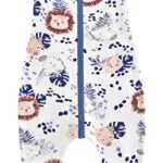 Chilsuessy Baby Sommerschlafsack mit Füßen 0.5 Tog aus 100% Baumwolle - Dschungel Löwe
