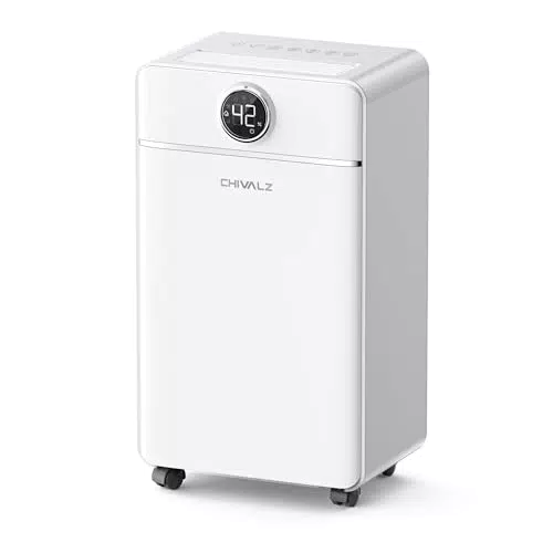 CHIVALZ Luftentfeuchter 12L/24h – Elektrischer Raumentfeuchter mit 3 Betriebsmodi