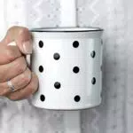 City to Cottage® Keramik XXL Kaffeebecher | Handgemacht | Polka Dots