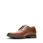 Clarks Herren Tilden Plain Derbys, Dark Tan Leather