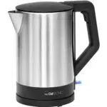Clatronic Wasserkocher Edelstahl WKS 3692 – BPA-frei, Einhandbedienung, Kabelaufwicklung
