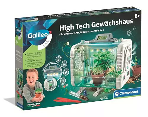 Clementoni Galileo Lab Gewächshaus - Experimentierkasten für Kinder ab 8 Jahren