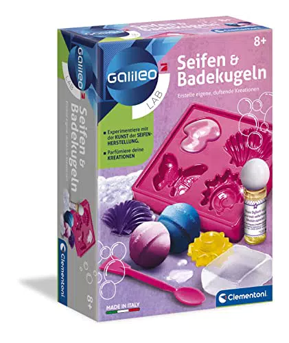 Clementoni Galileo Lab Seifen und Badekugeln – Kreatives Spielzeug für Kinder ab 8 Jahren