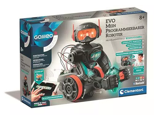 Clementoni Galileo Robotics EVO - Programmierbarer Spielzeug-Roboter für Kinder ab 8 Jahren